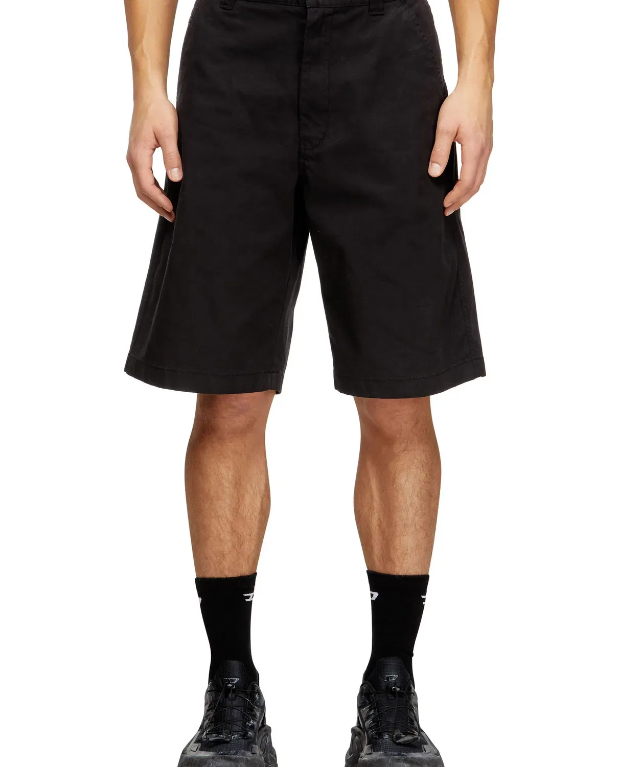 Мужские шорты с каменной стиркой Diesel, Negro