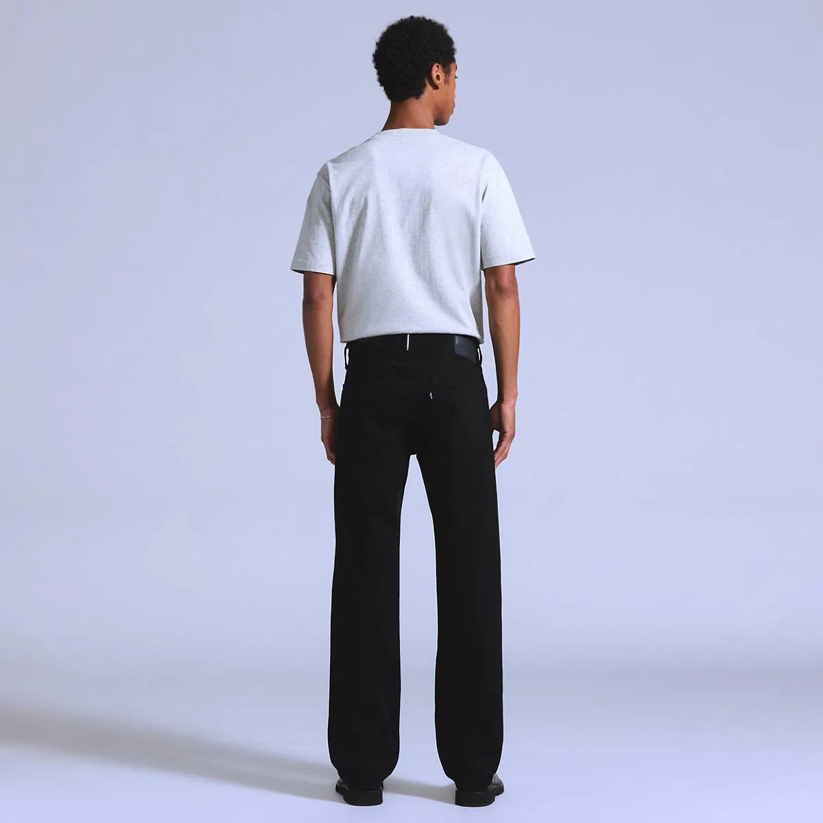 Мужские джинсы Anchor свободного кроя с кромкой Levi's, Black Rinse - Black — фото 4