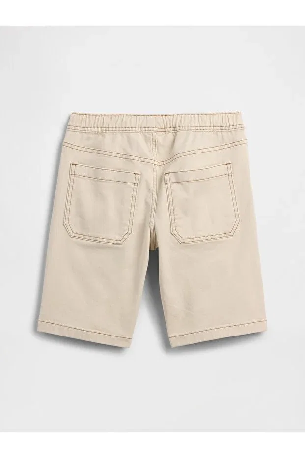 Детские шорты для мальчиков джинсовые Basics Gap, Cream-000 — фото 3