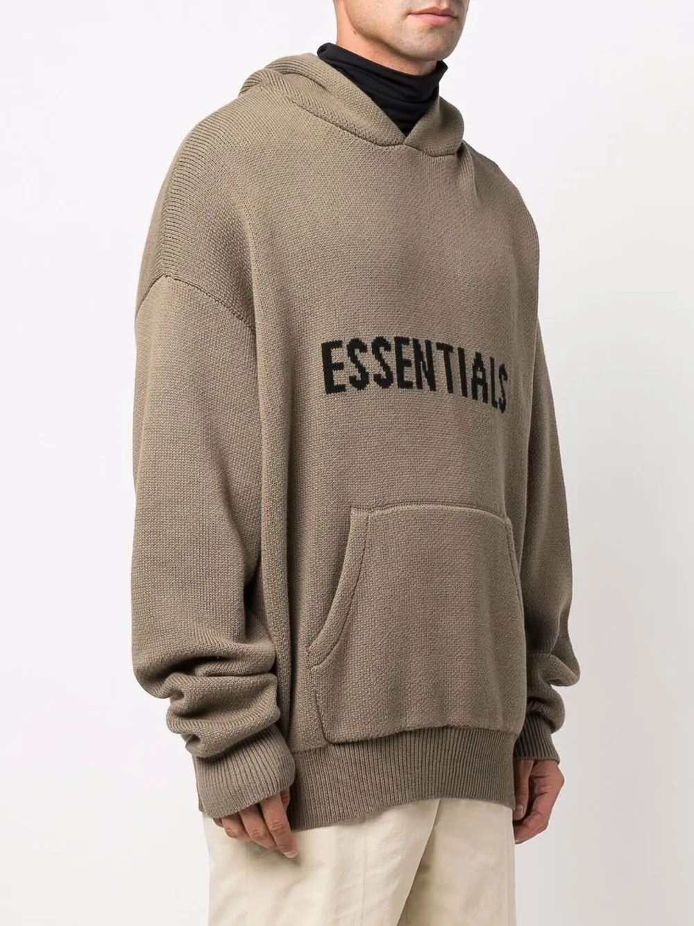 Худи с логотипом Fear Of God Essentials, зеленый — фото 4