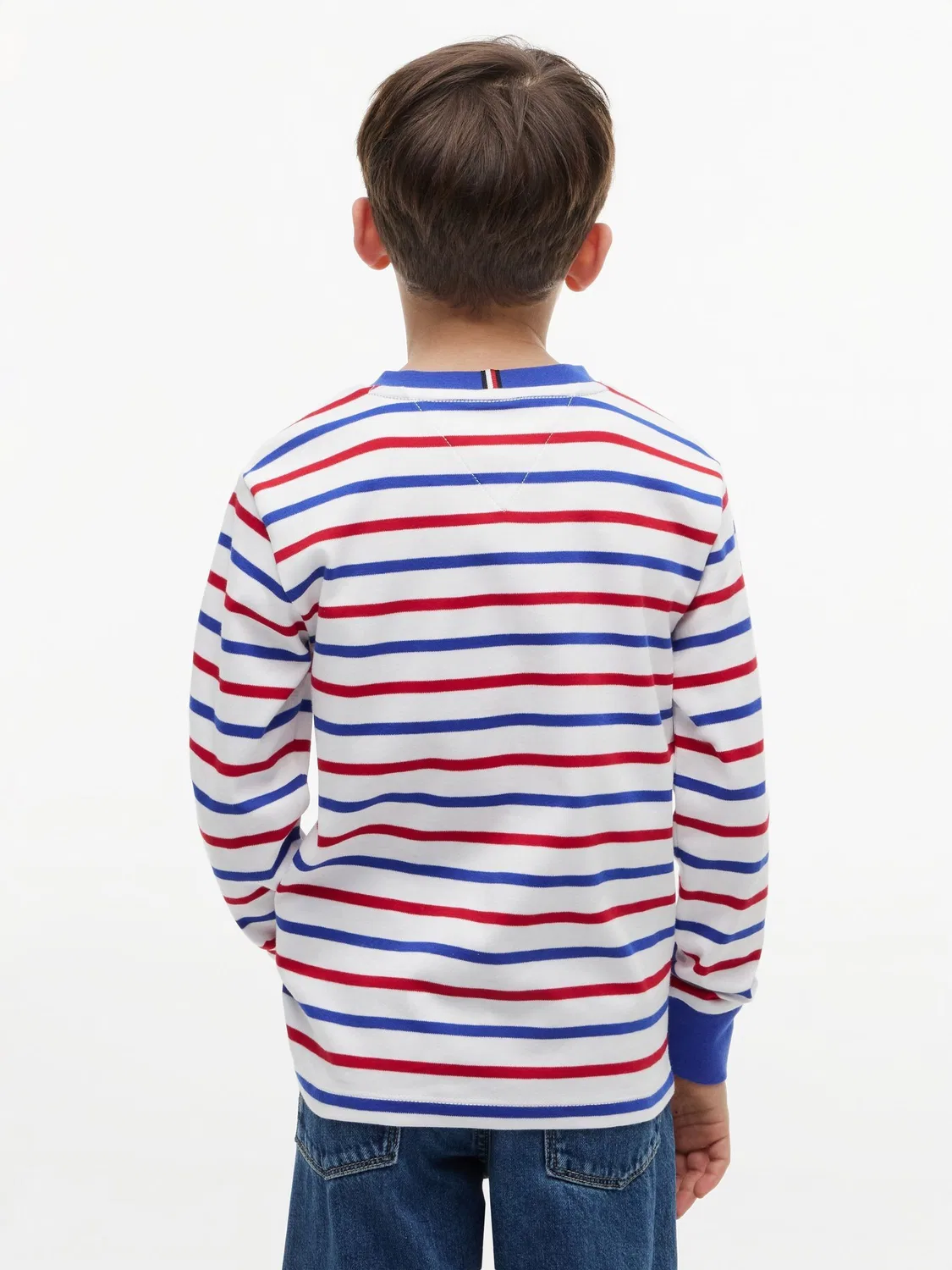 Футболка с полосками, модель Red Essential Stripe Tommy Hilfiger, красный — фото 2