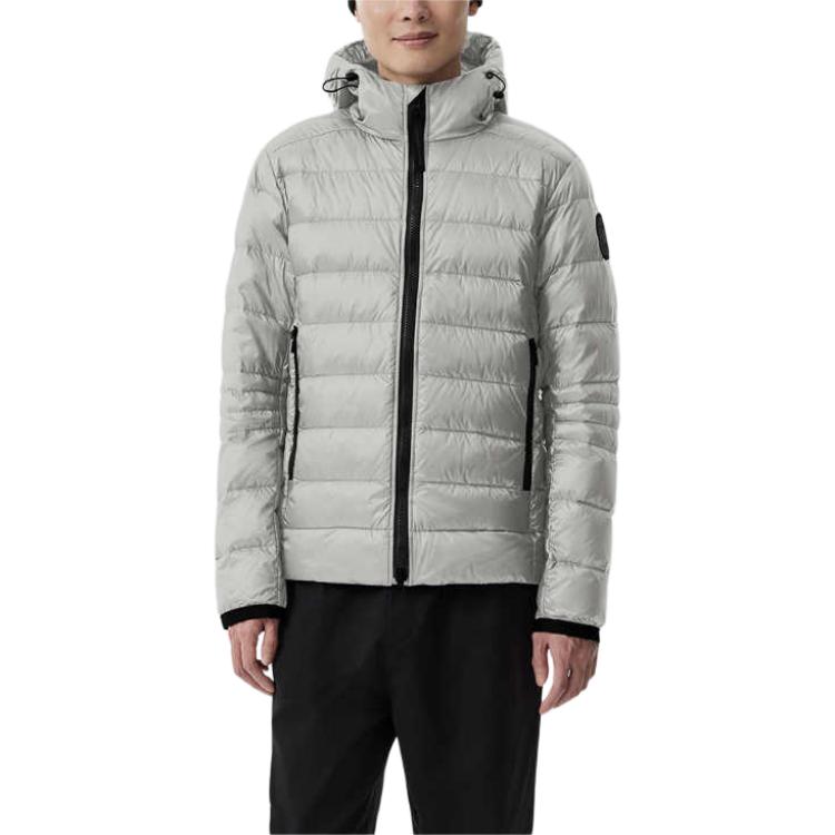 

Crofton Down Slim Fit Hooded Jacket Canada Goose, Silver Birch, Серебристый, Crofton Down Slim Fit Hooded Jacket Canada Goose, Silver Birch