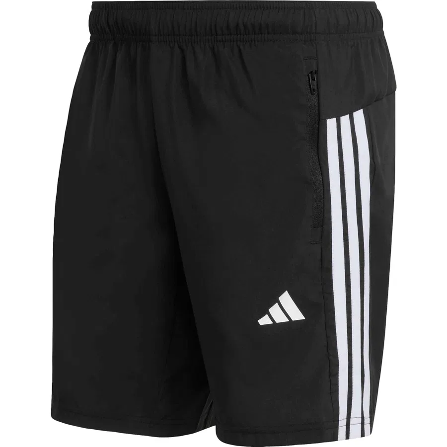 Шорты спортивные с принтом Workout Essentials Base 3 Stripes adidas, Черно-белый — фото 3