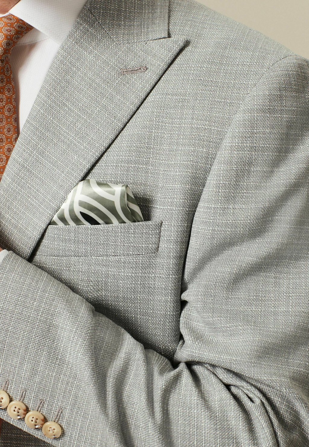 

Пиджак TAILORED FIT TEXTURED Next, серый