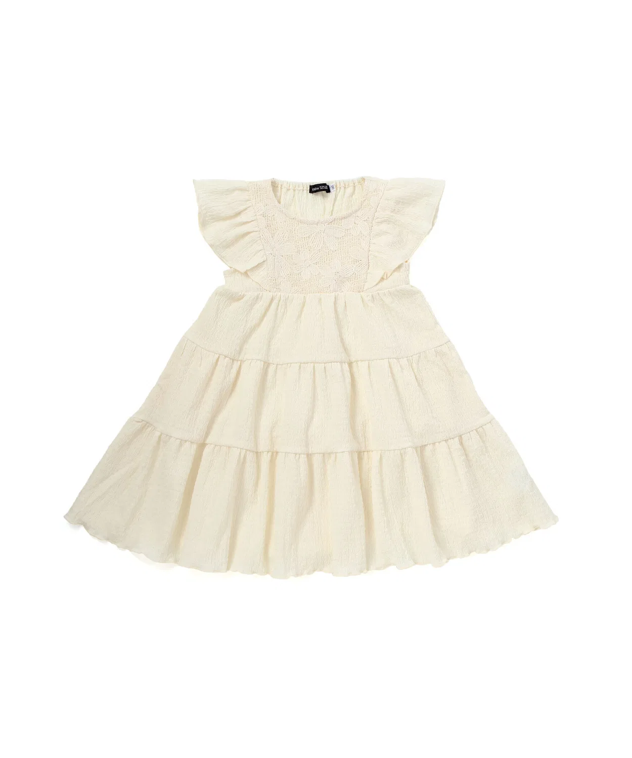 Детское платье для девочек с кружевом без рукавов York Lace BeBe, Off White