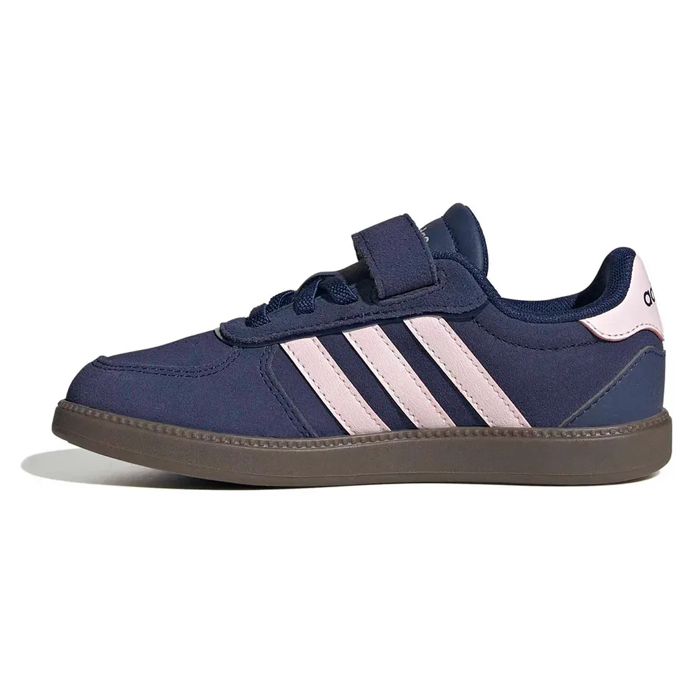 Детские кроссовки для девочек с кожаным верхом Breaknet Sleek Adidas, Blue — фото 3