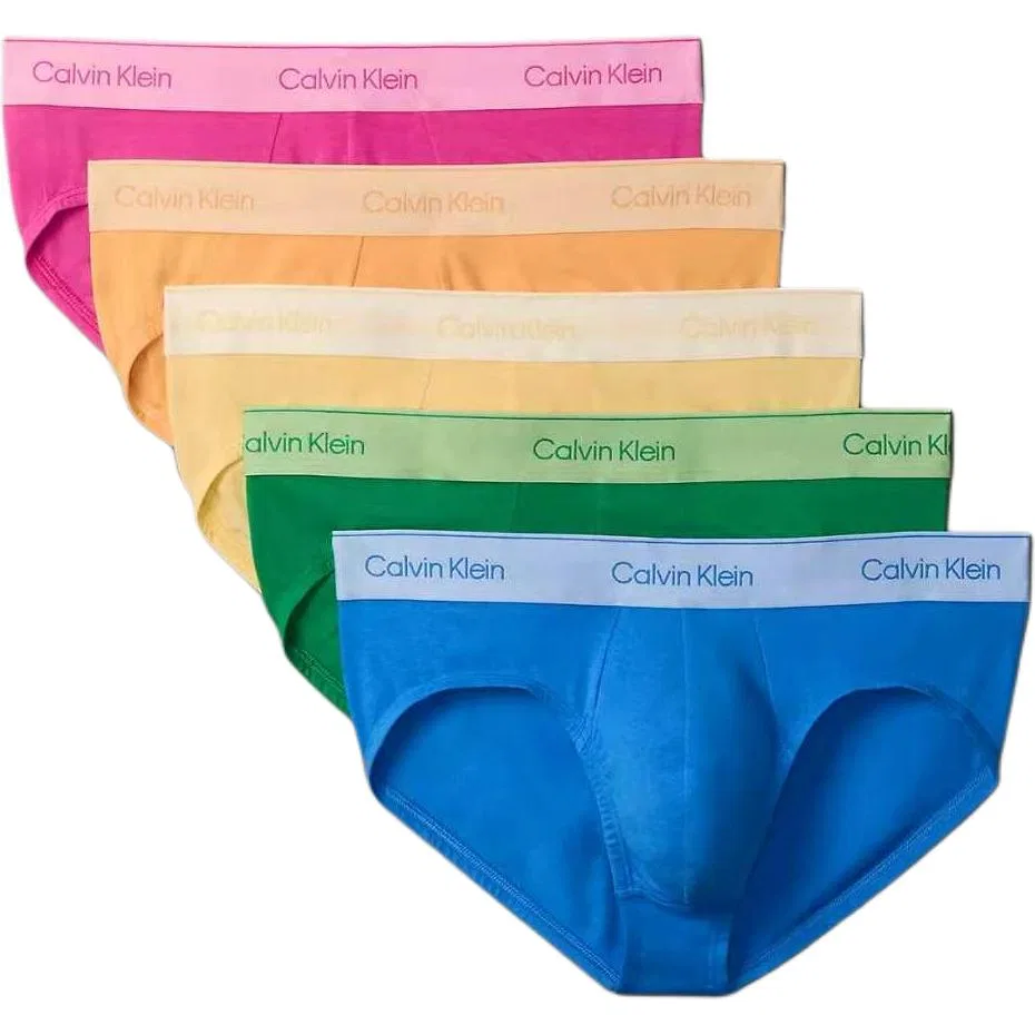 Женские трусы-слипы 5 шт Calvin Klein, Multicolor