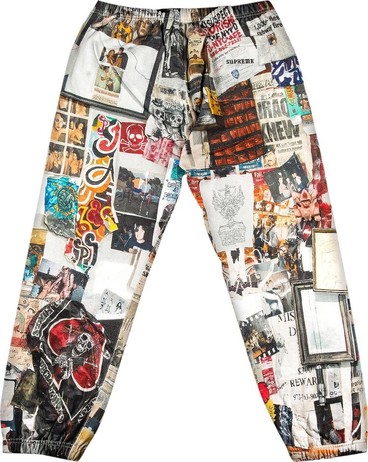 Спортивные брюки Supreme Dash's Wall Sweatpant 'Dash's Wall', разноцветный — фото 3