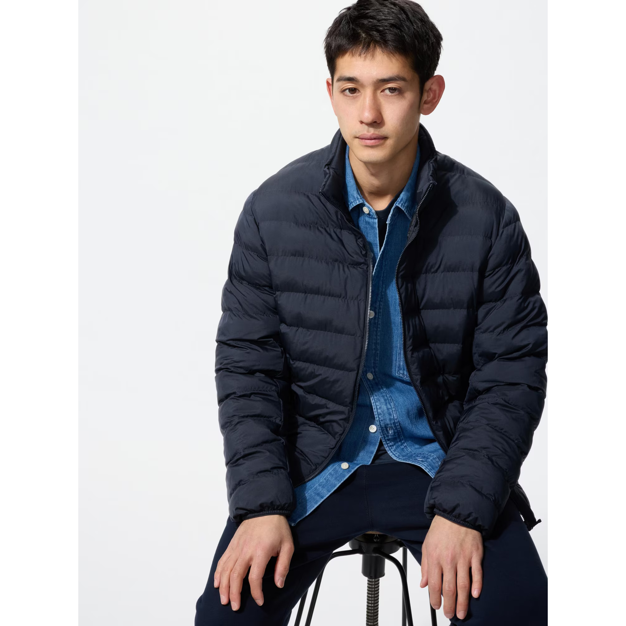 

Мужская куртка Uniqlo Pufftech с воздушным утеплителем, 69 темно-синий