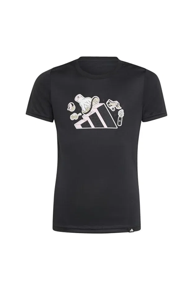 Детская футболка для девочек с принтом Adidas, Colored