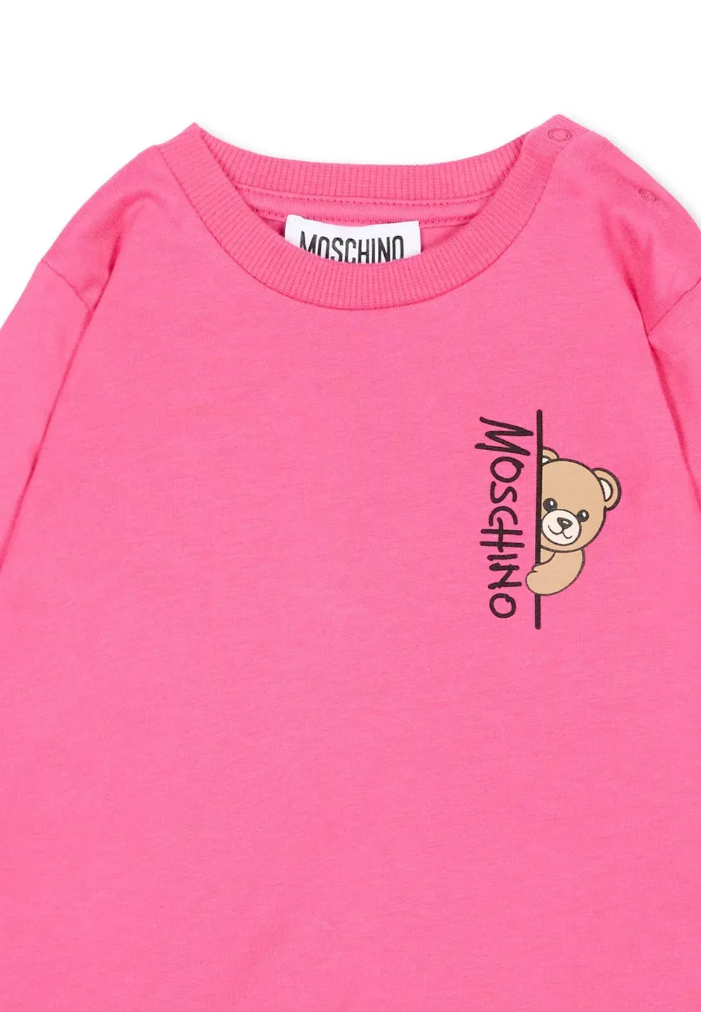 Футболка - топ с длинными рукавами Moschino, Pink — фото 3