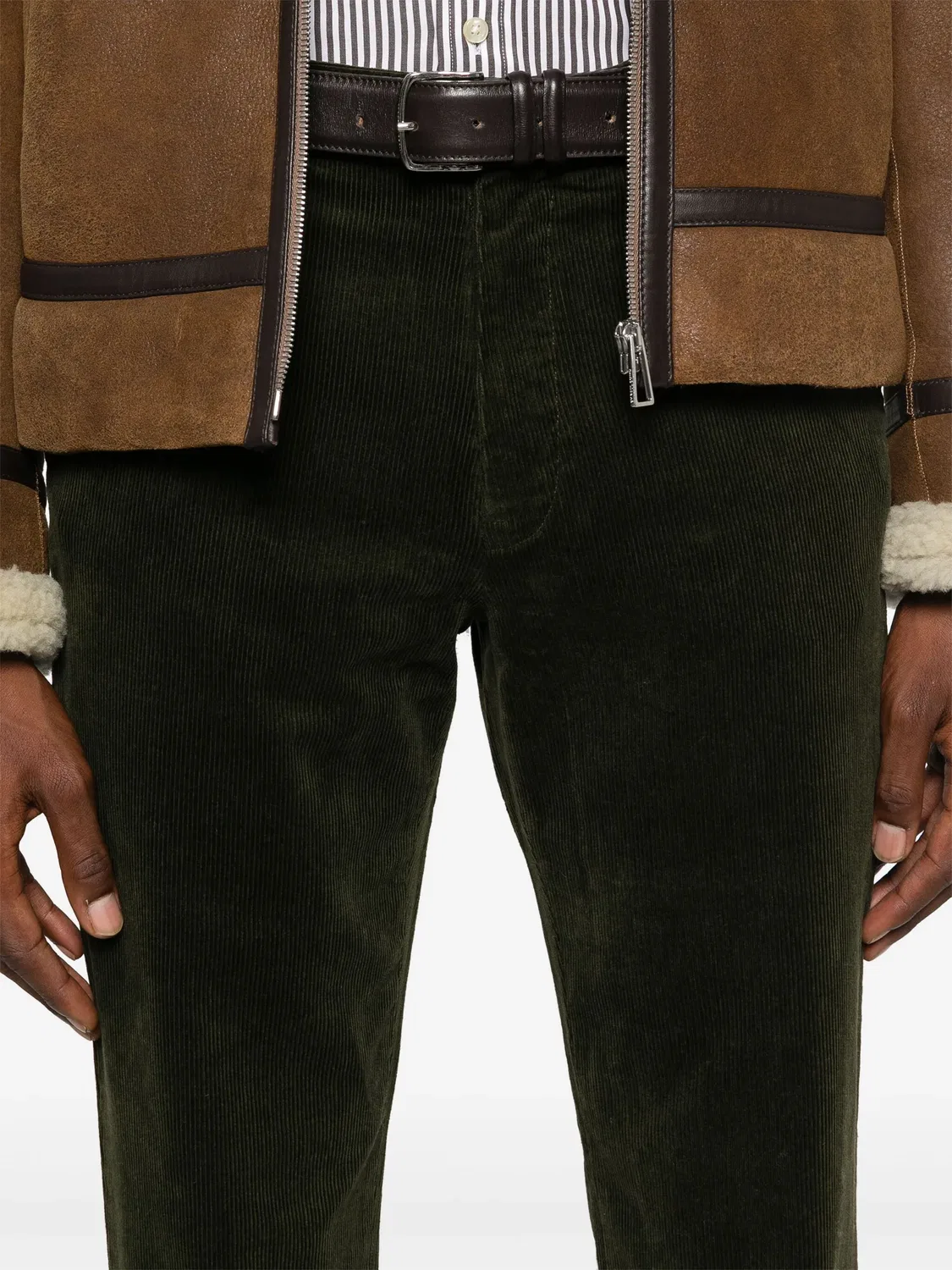 Polo Ralph Lauren Светло-зеленые слим брюки из кордового материала — фото 2
