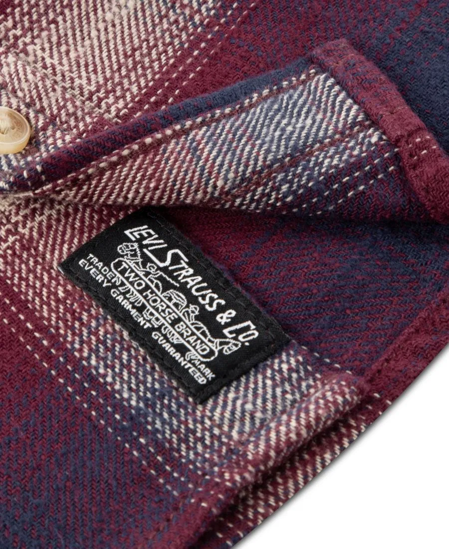 Фланелевая рубашка с длинным рукавом Shadow Plaid Levi's, Tawny Port — фото 3