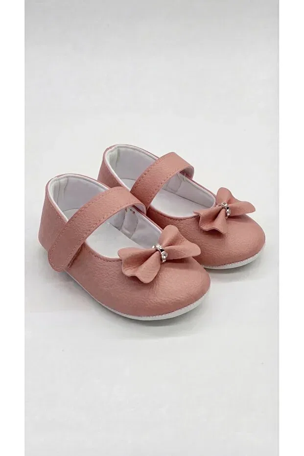 Детские балетки для девочек с бантом Pufien, Pink