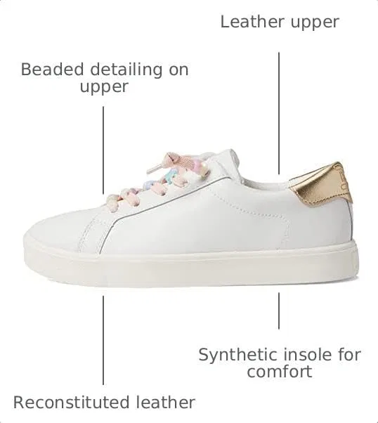 Детские кроссовки для девочек Ethyl Sam Edelman, Bright White — фото 3