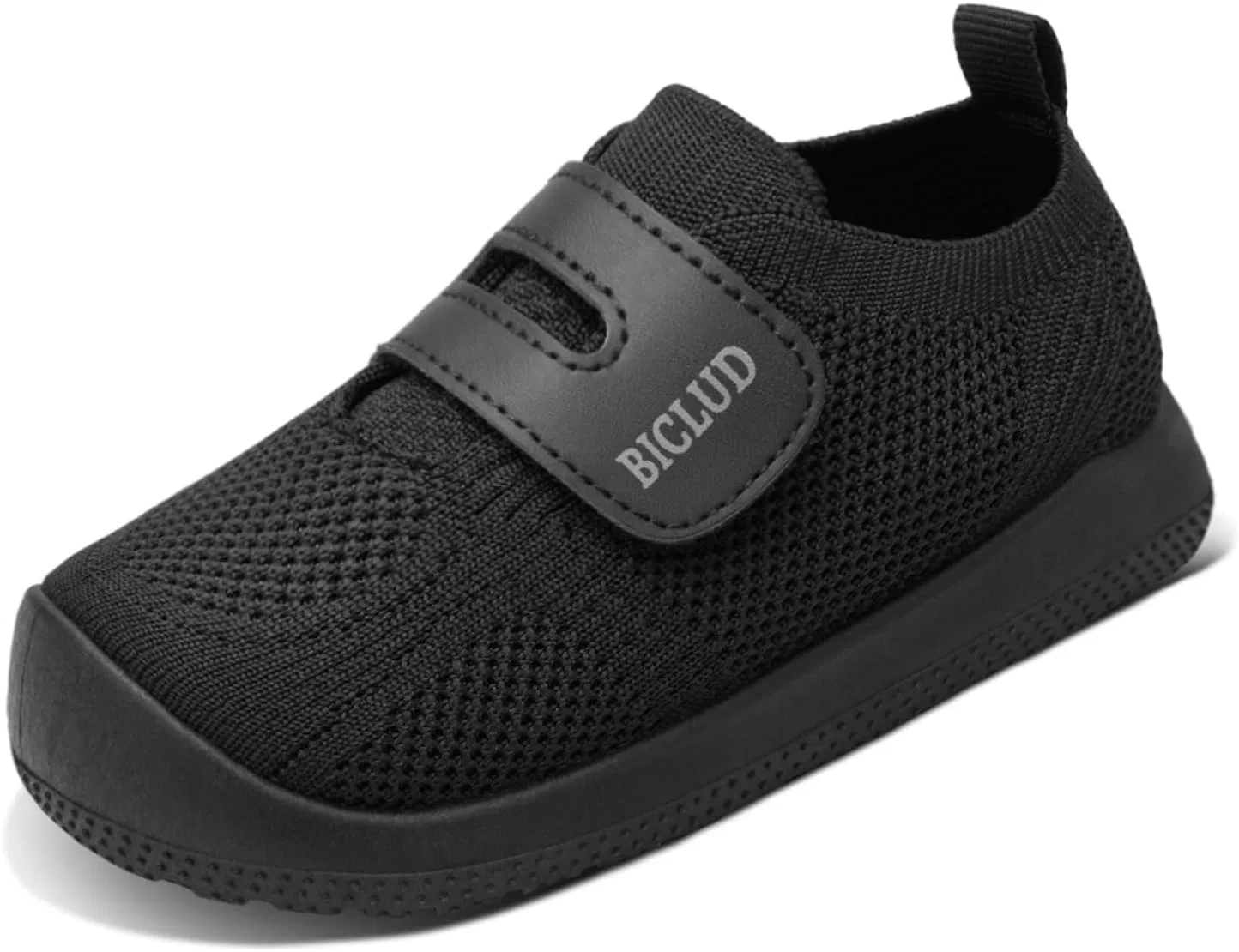 Детские кроссовки для мальчиков и девочек с липучкой BICLUD, Black
