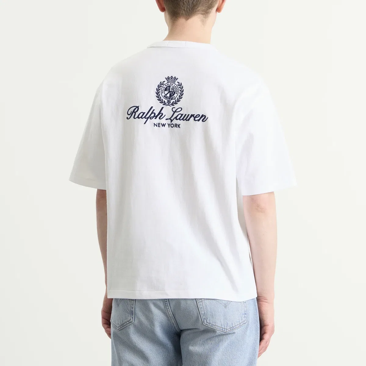 Футболка с принтом Crest Logo Polo Ralph Lauren, White — фото 3