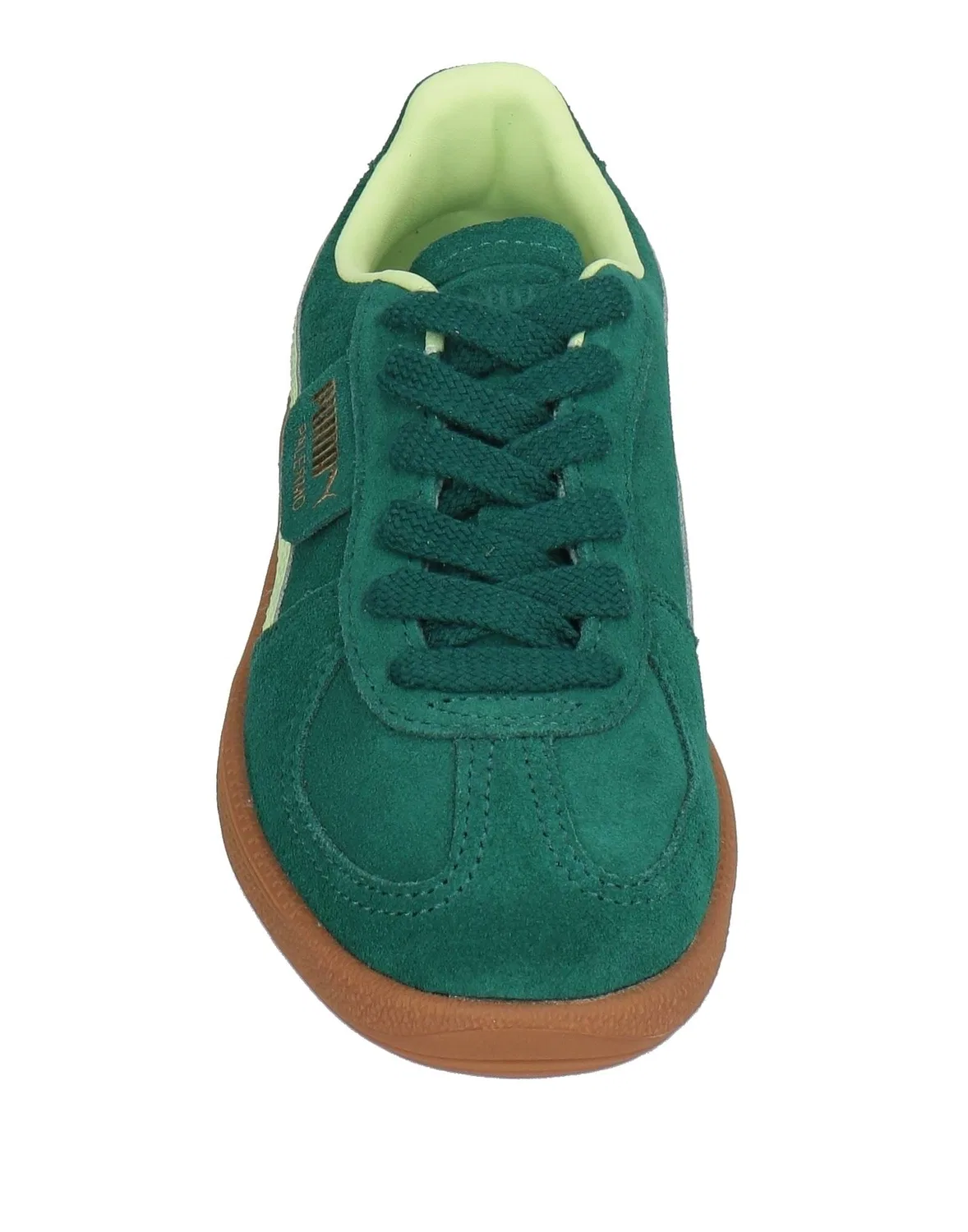 Детские кроссовки для девочек на шнуровке с замшевым верхом Palermo Jr Puma, Emerald Green — фото 4