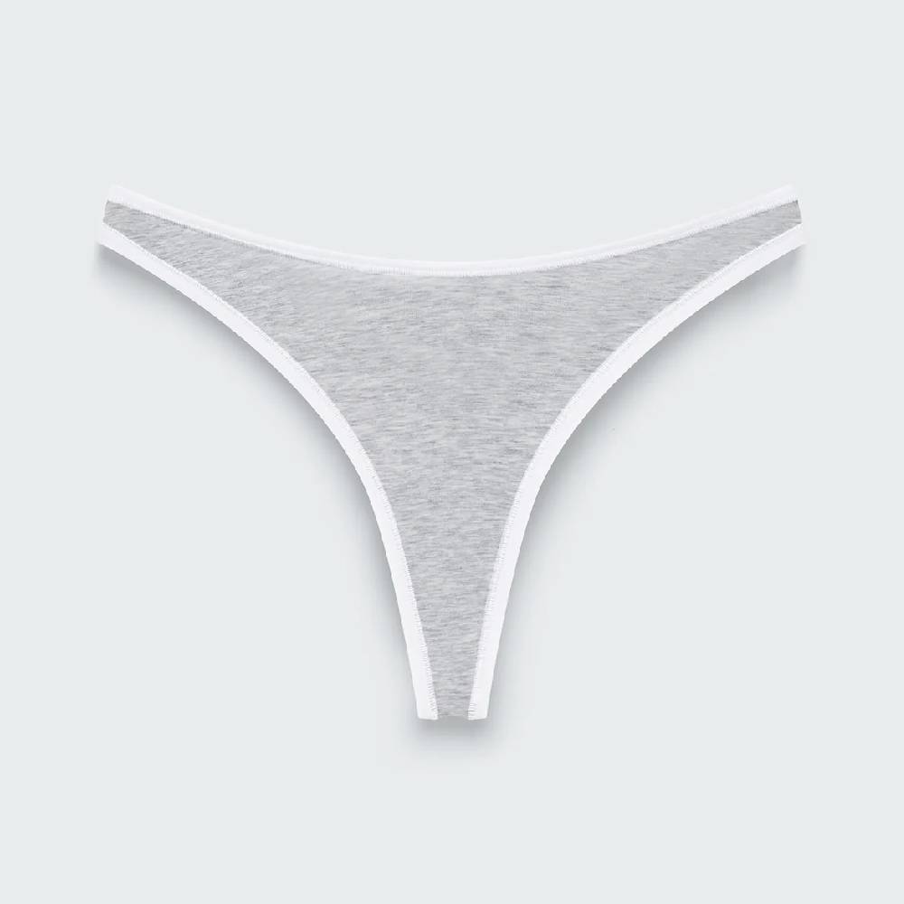 

Трусы-стринги Syrn Kiss This Mid Rise, серый/белый