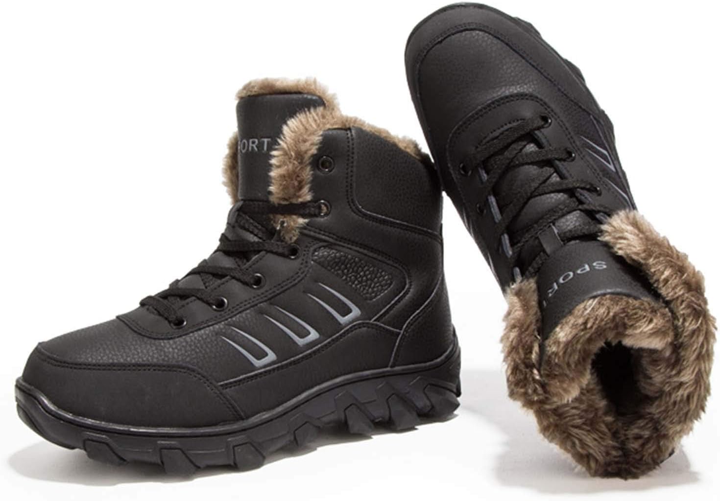 

Мужские зимние ботинки CERYTHRINA водонепроницаемые высокие с утепленной меховой подкладкой для трекинга и походов, черный