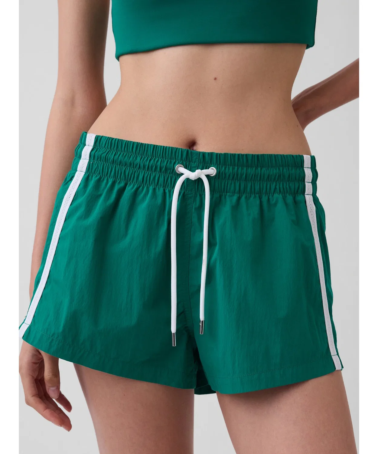 Женские шорты с принтом Track Shorts GAP, Green