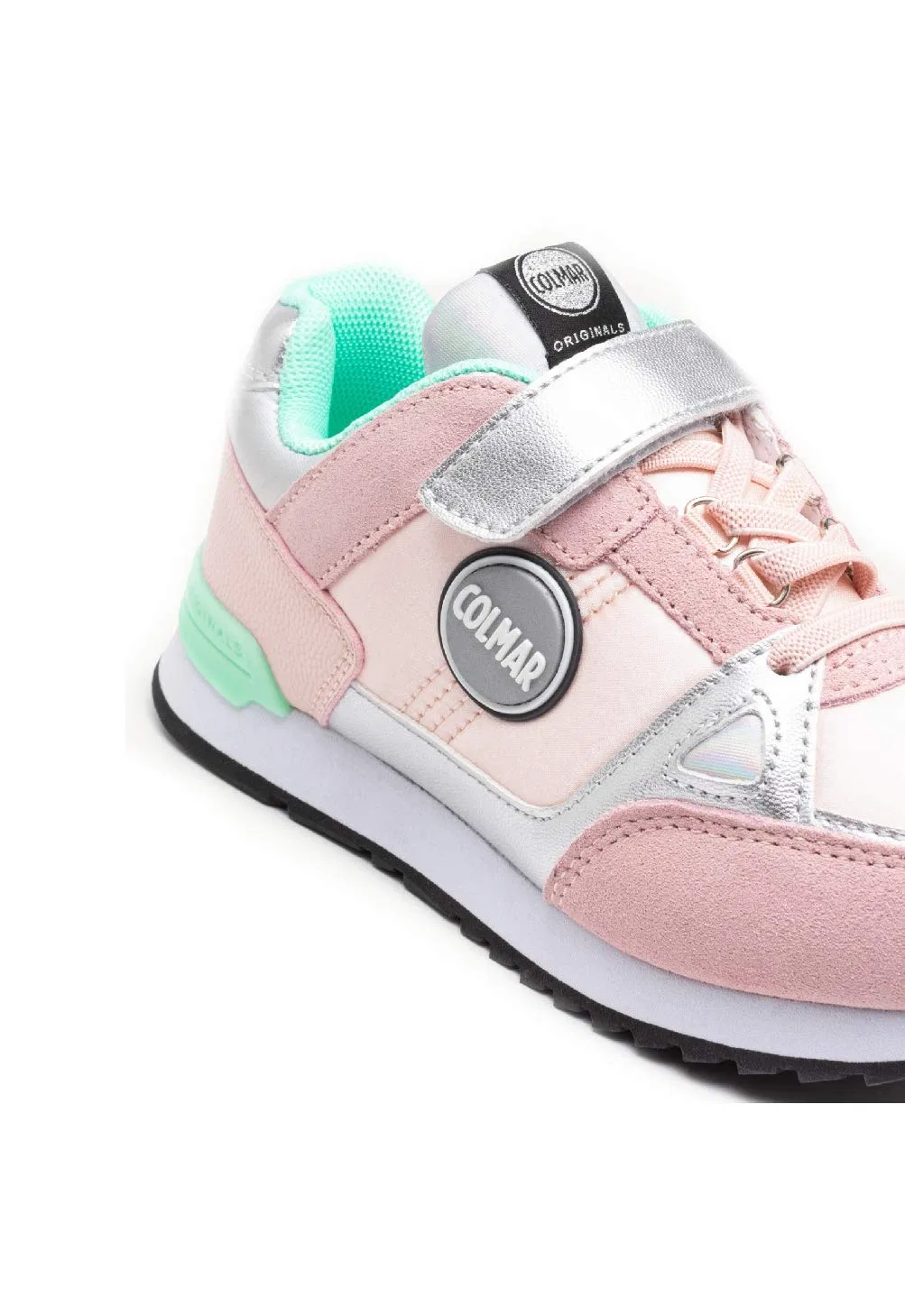 Детские кроссовки для девочек с сатиновым эффектом Supreme Colors Colmar Originals, Pink — фото 3
