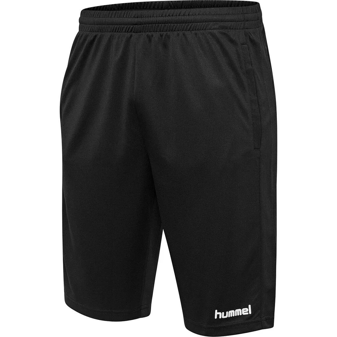 Детские шорты-бермуды с утяжкой Hummel Go Kids Poly Bermuda Shorts 204052, Schwarz