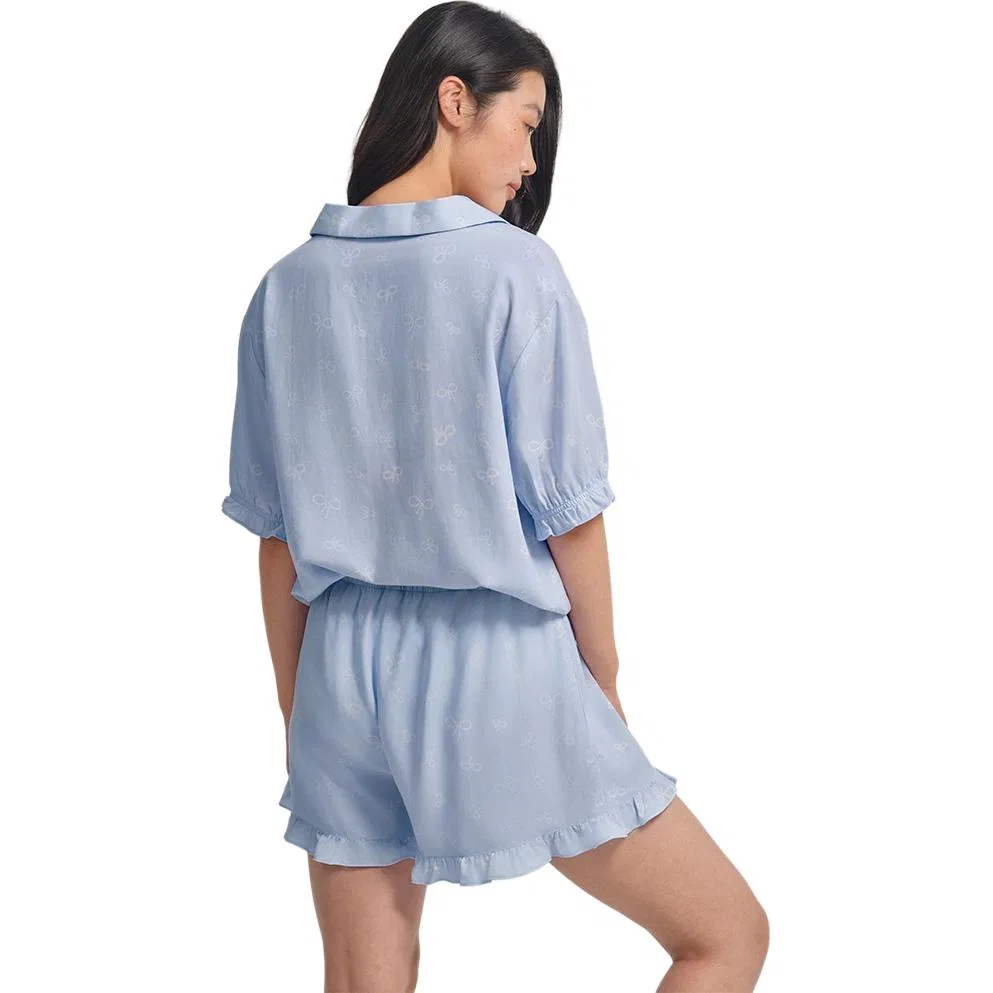 Женский комплект пижамы с коротким рукавом Victoria's Secret, Set Blue — фото 3
