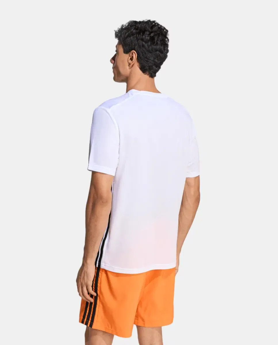 Мужская футболка тренировочная Essentials Base 3 Stripes adidas, Blanco — фото 2