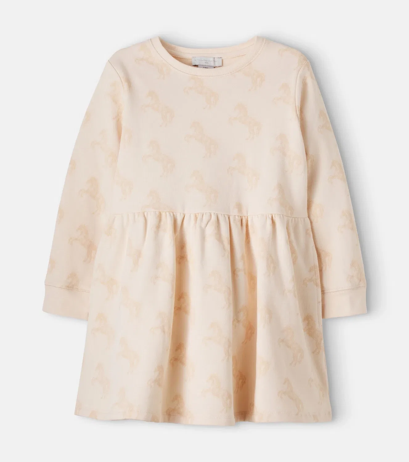 Нарядное платье хлопковое с принтом Mother Of Pearl/Nocc Stella Mccartney Kids, розовый