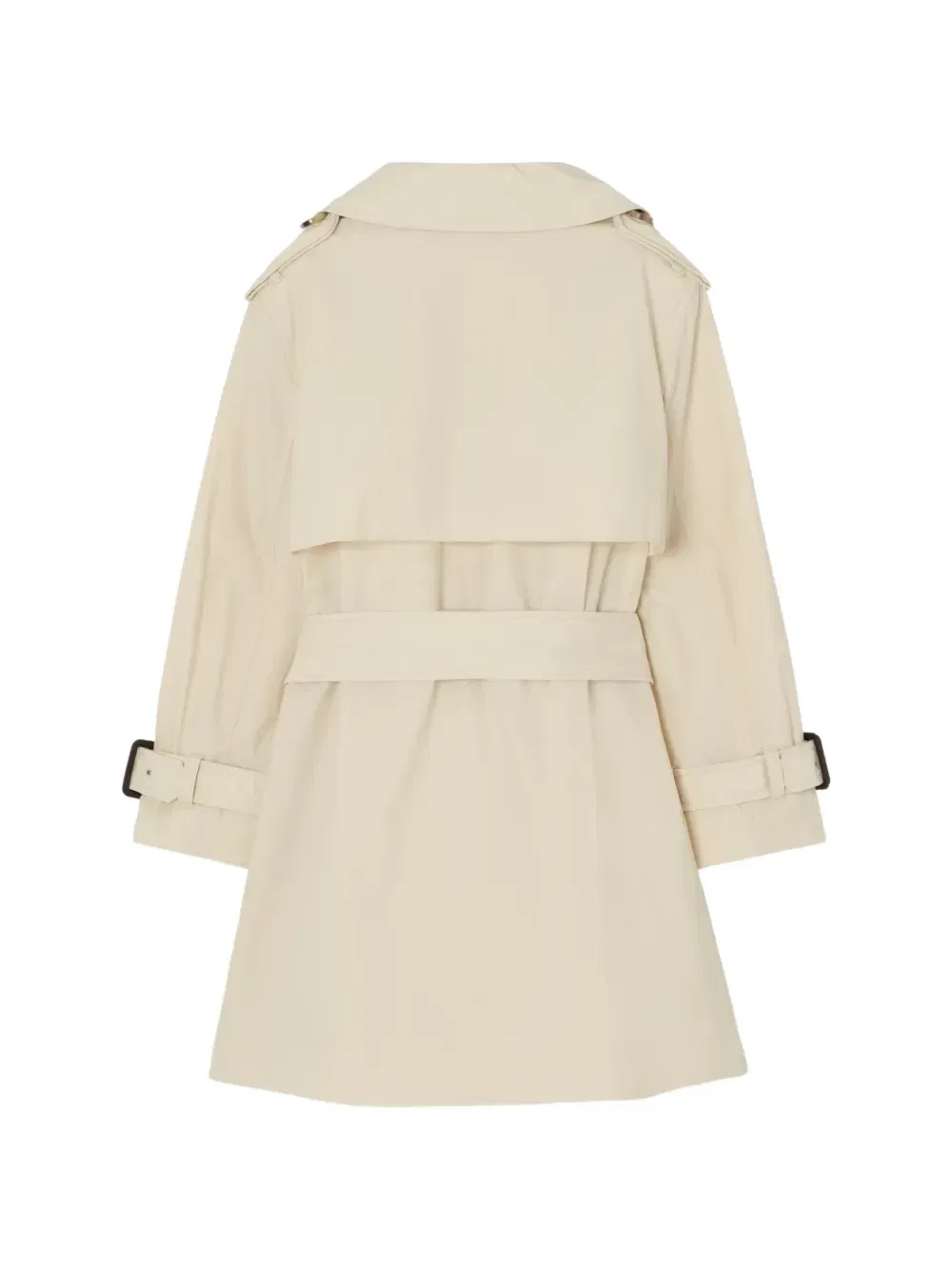 Тренч с поясом Burberry Kids, бежевый — фото 2