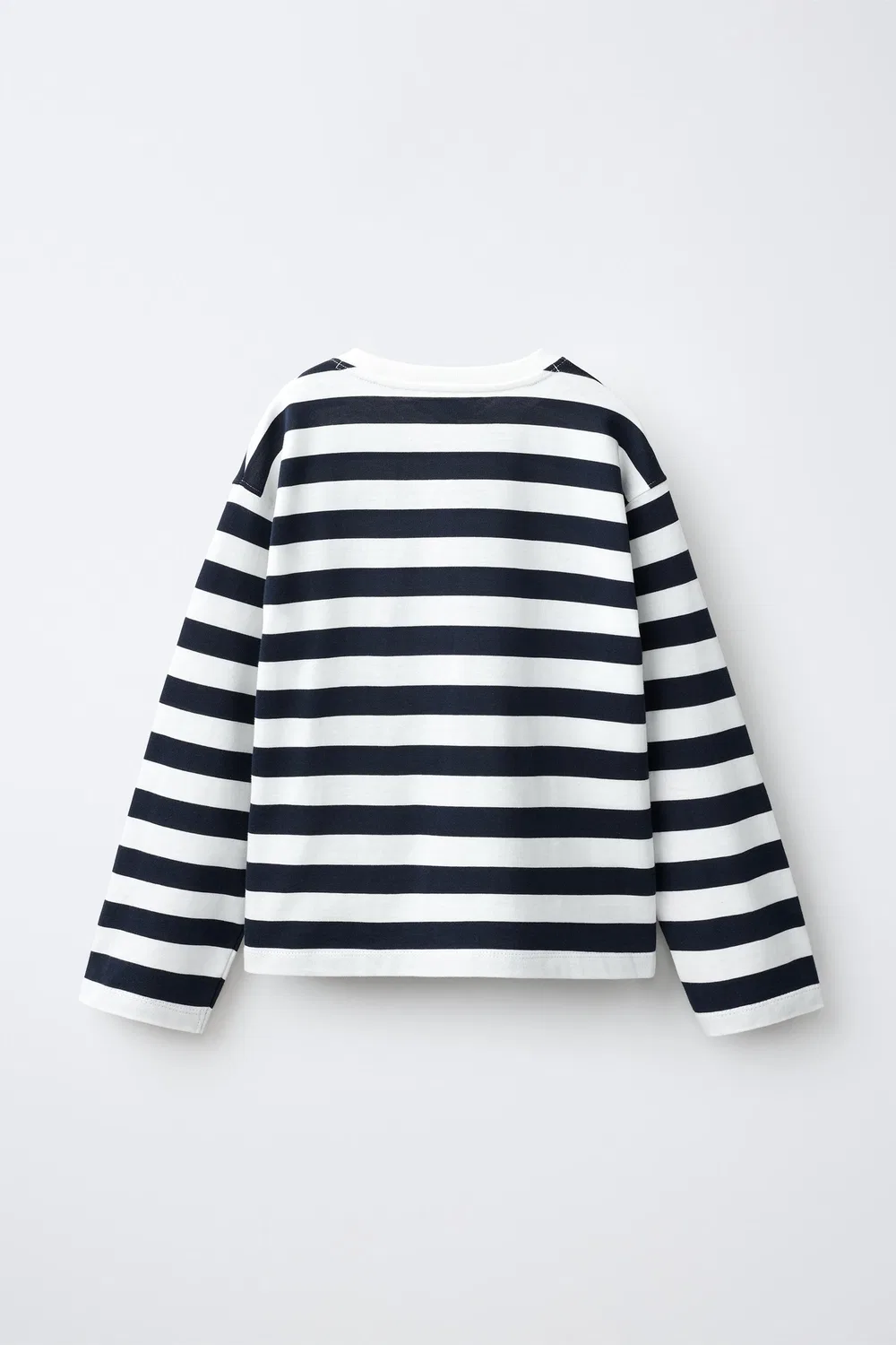 Полосатая футболка ZARA, Blue/White — фото 2