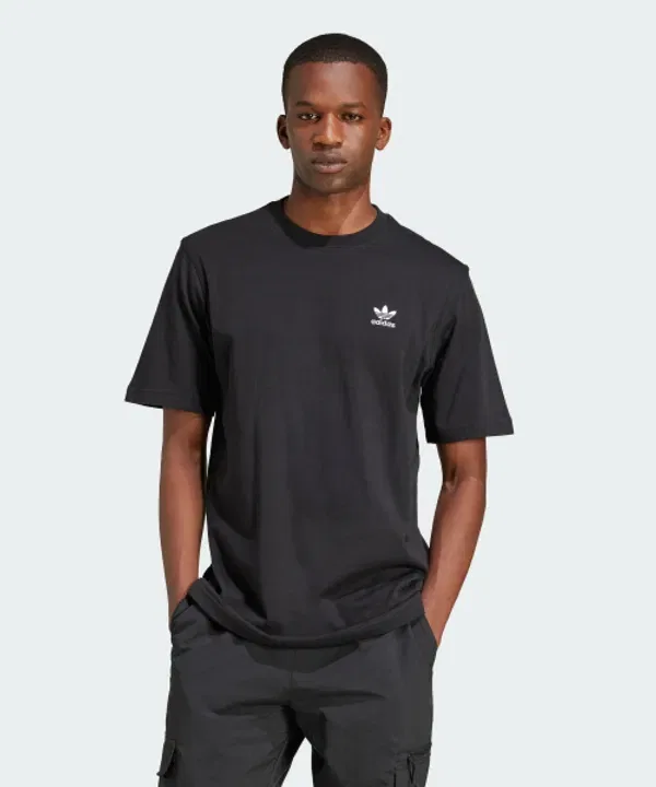 Футболка с логотипом Trefoil Essential T, Adidas, черный