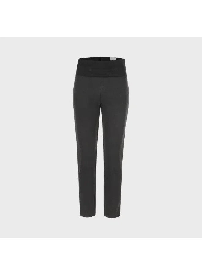 Леггинсы с высокой посадкой и цветными блоками Zara, черный/серый — фото 2