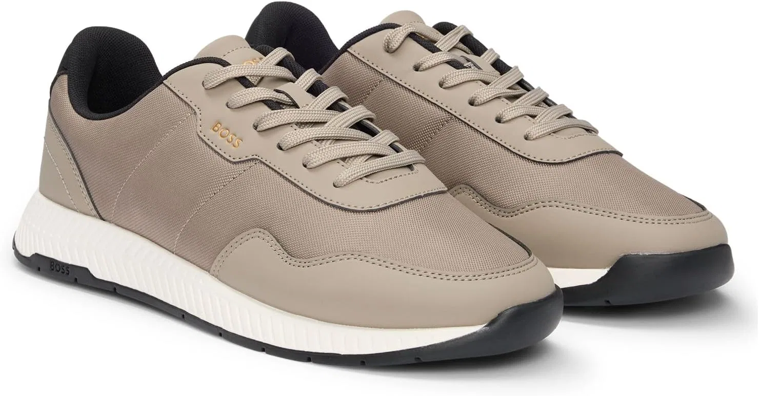 Кроссовки BOSS, Dark Beige — фото 4