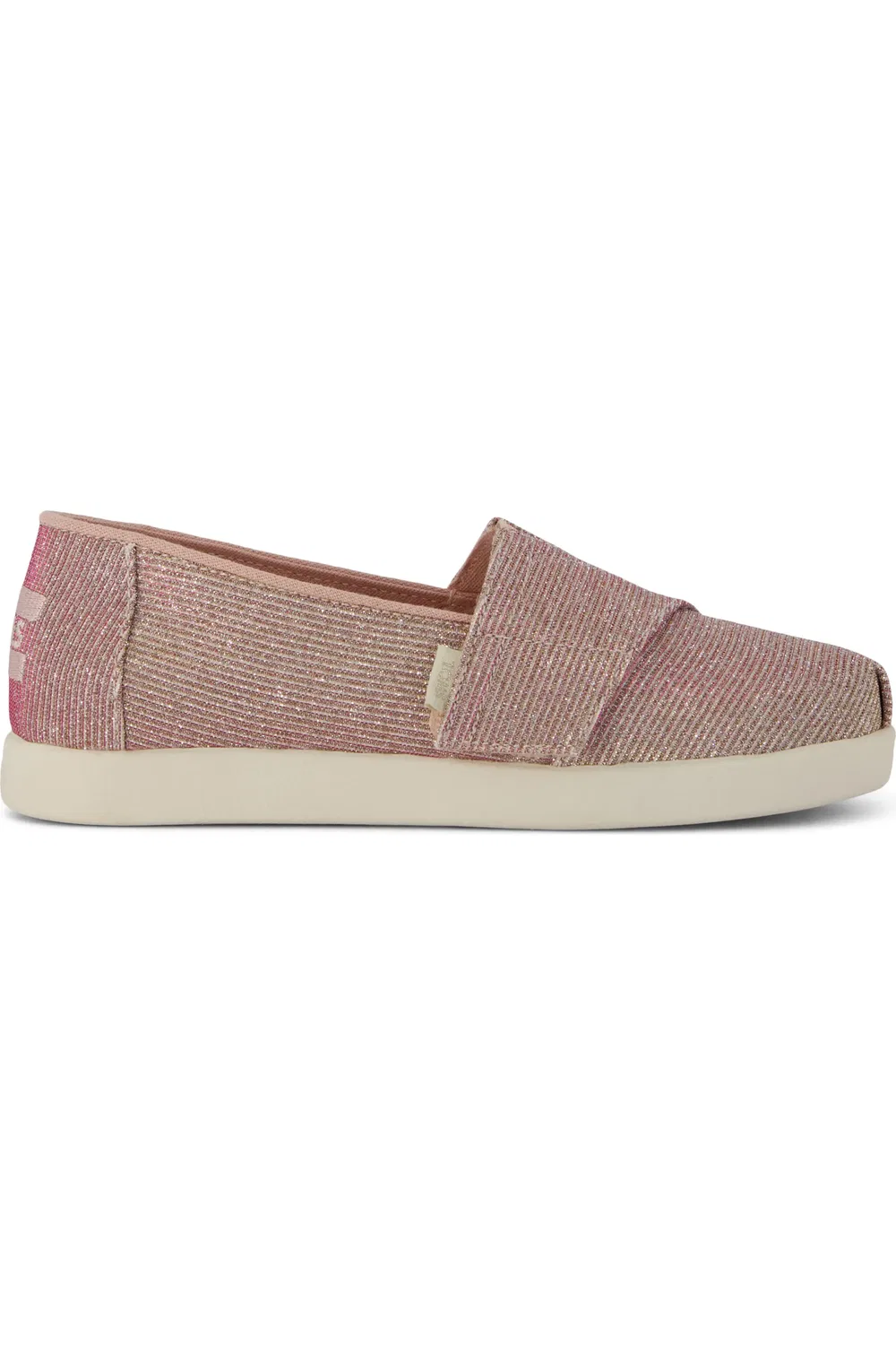 Кеды детские slip-on на легкой подошве Classic Alpargata TOMS, светло-розовый — фото 2
