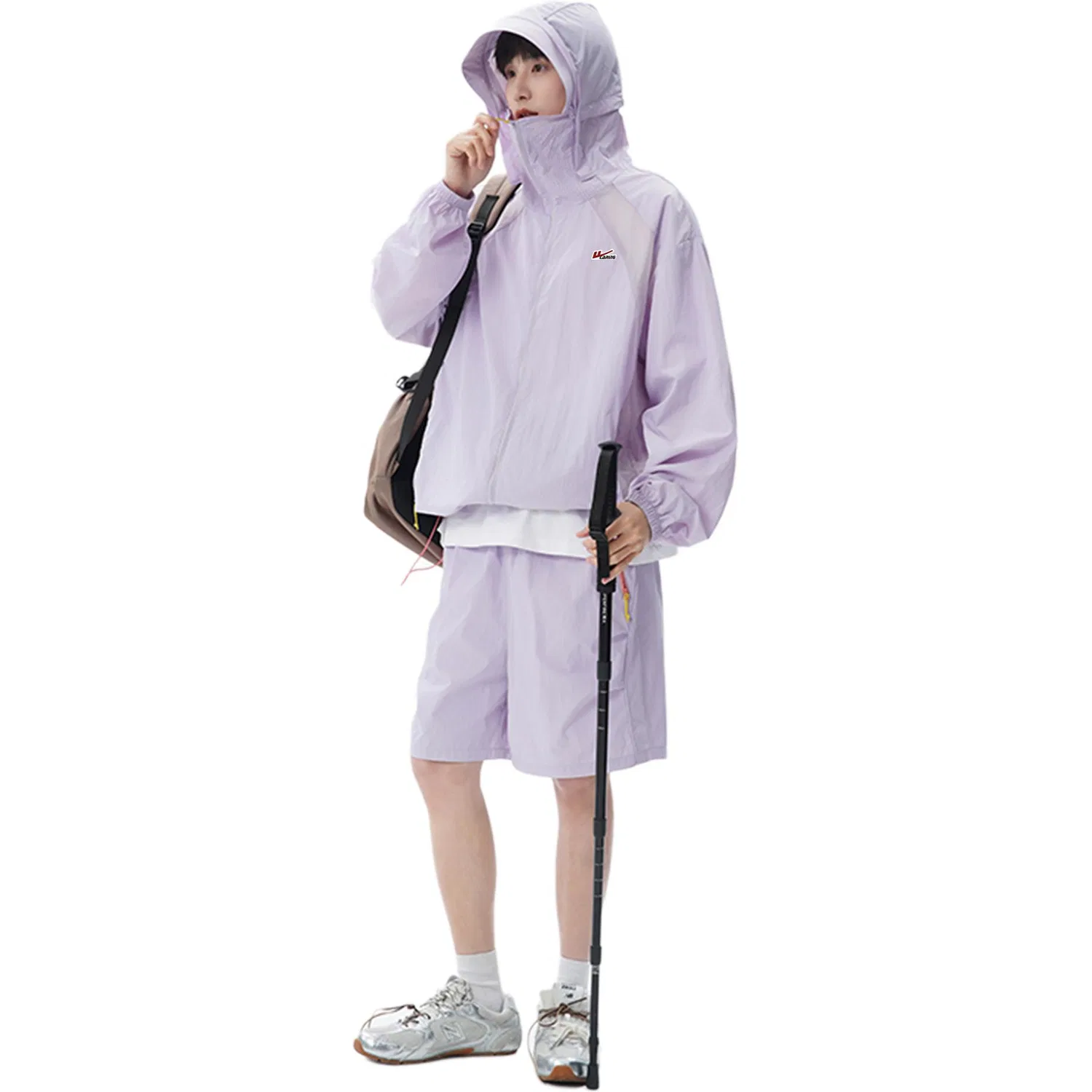 Детская одежда для защиты от солнца с длинным рукавом, White Rattan Purple (DIY Badge), WARRIOR