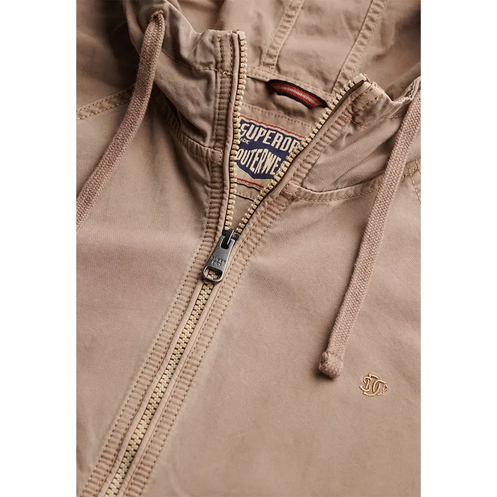 Куртка Washed Twill Superdry, бежевый — фото 4