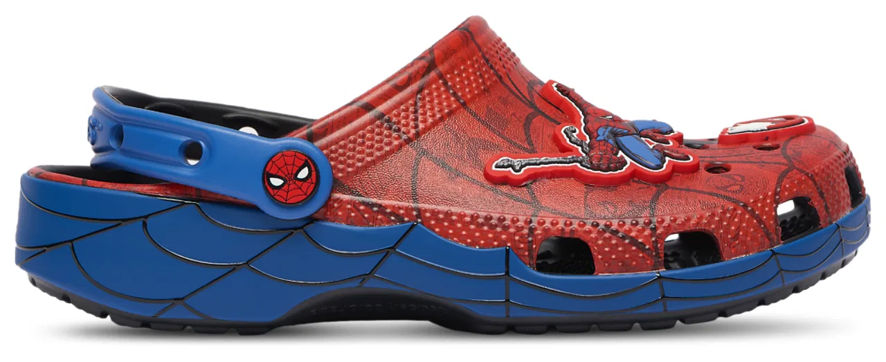 Сабо для мальчиков Classic Clogs Spider-Man Crocs, красный/синий — фото 2