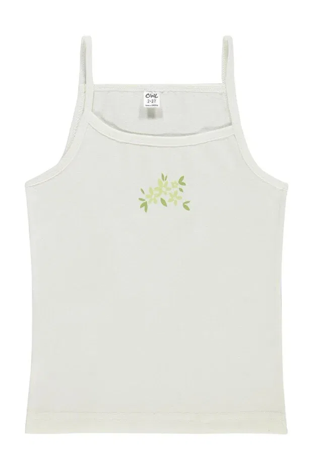 Детский комплект маек для девочек Floral 2-piece undershirt with bow accessories Civil Girls, Standard — фото 2