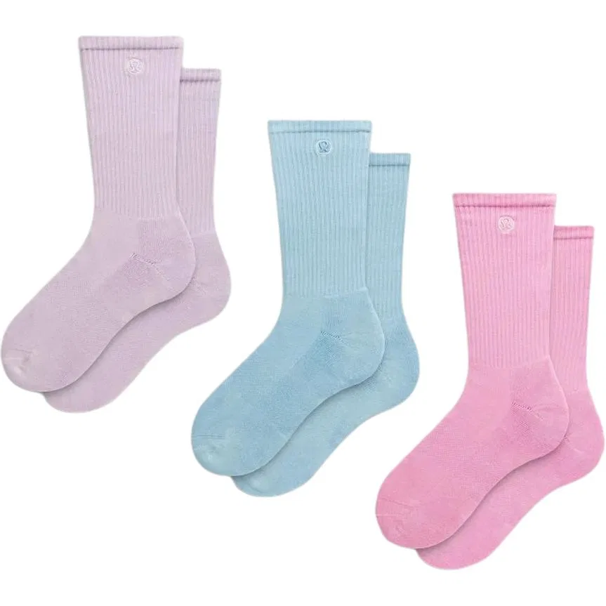 Детские носки с каблуком 3 пары Sweet Sorbet/Seafoam/Lilac Play Lululemon