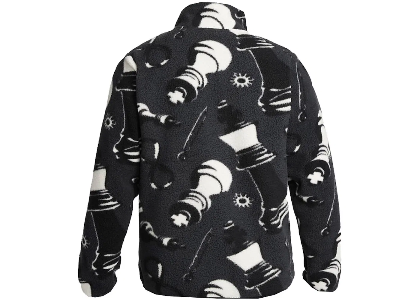 Мужская куртка с принтом Nike Lebron Printed Fleece Full-Zip Jacket, Black/White — фото 2