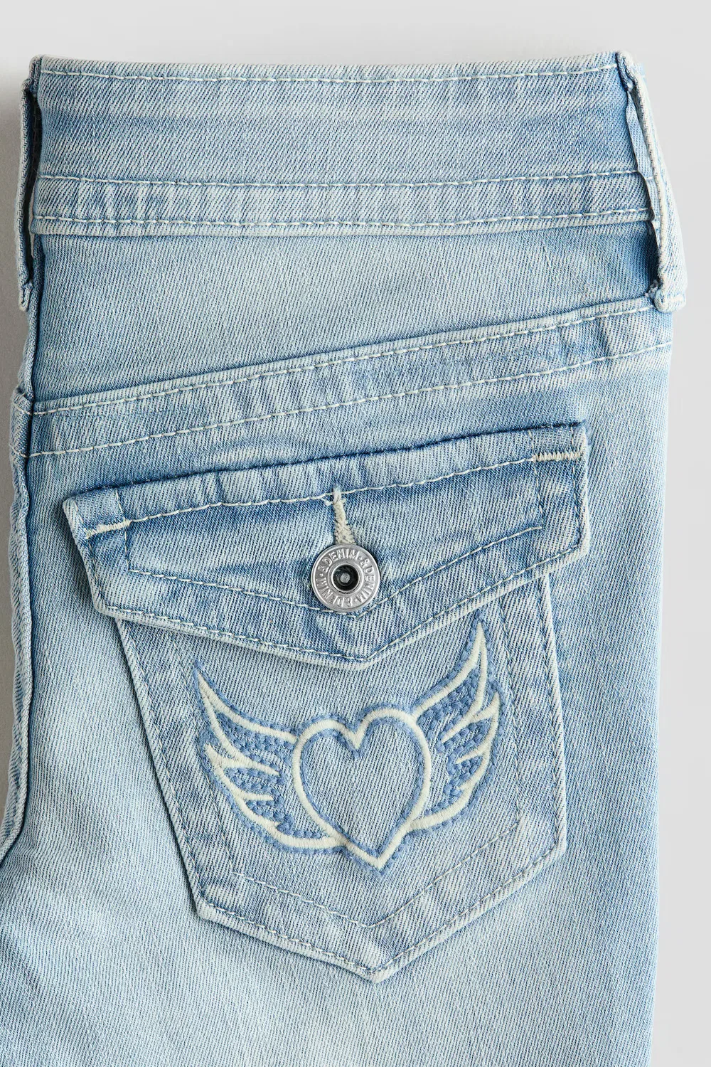 Джинсы-Клеш с низкой посадкой H&M, Helles Denimblau — фото 3