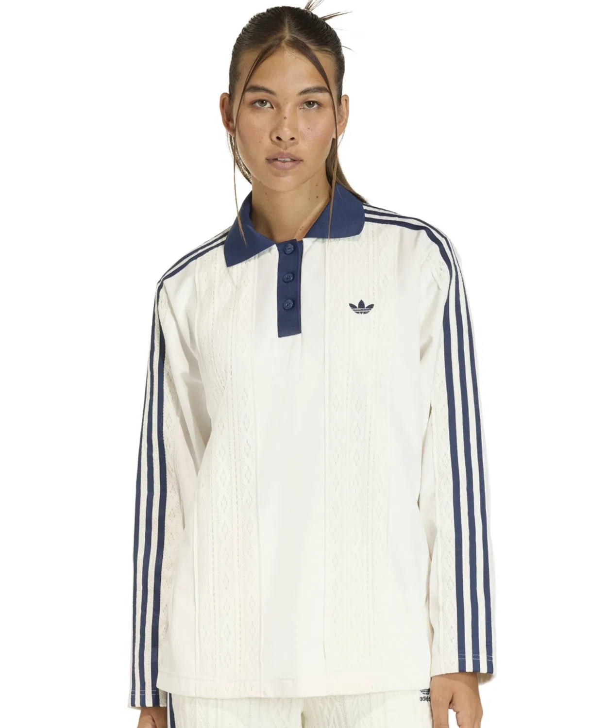 Женский лонгслив с зимним дизайном Adidas WINTERIZED LS JERSEY, White