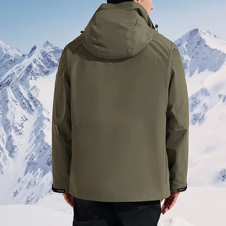 Детская ветрозащитная куртка с утеплителем TOREAD, Army Green — фото 4