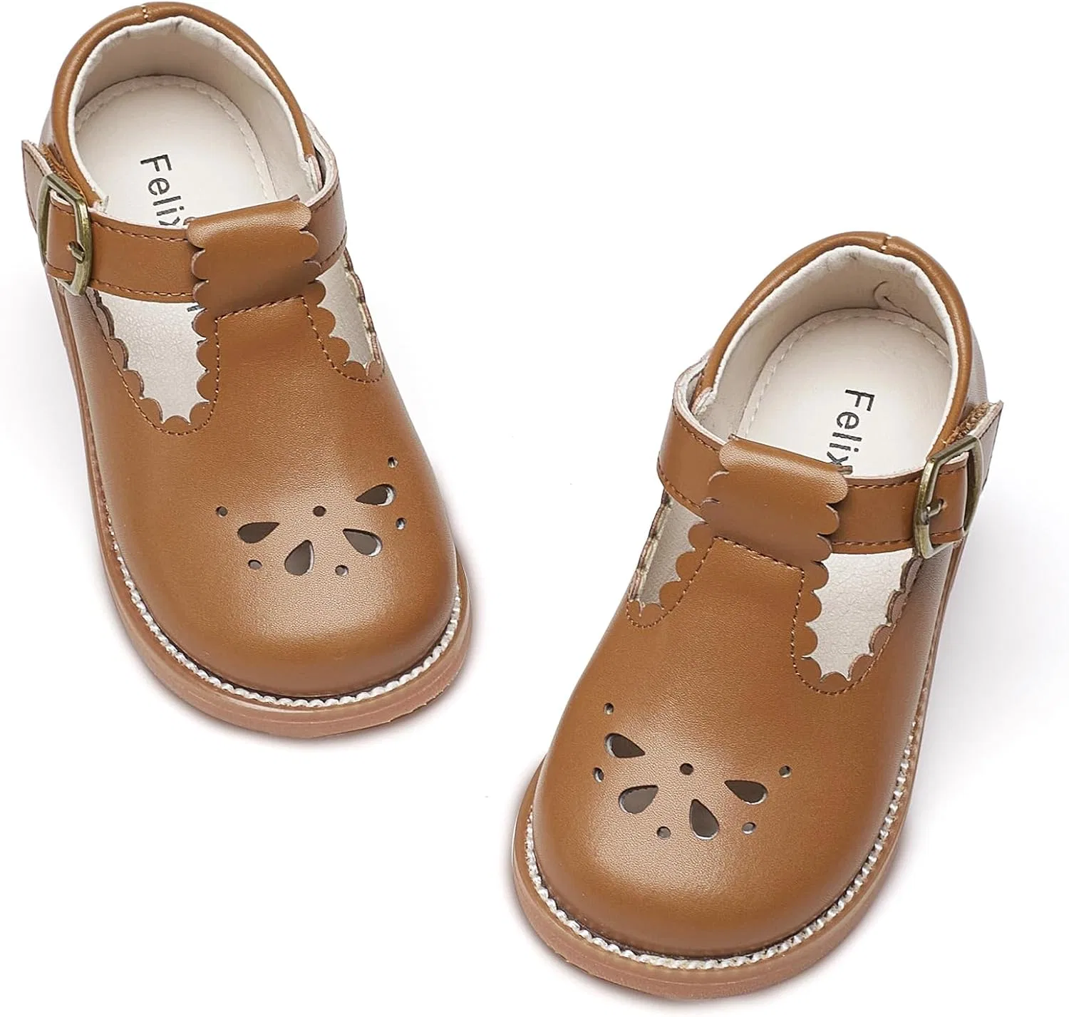 Детские туфли Мэри Джейн для девочек Felix & Flora, Oxford Brown