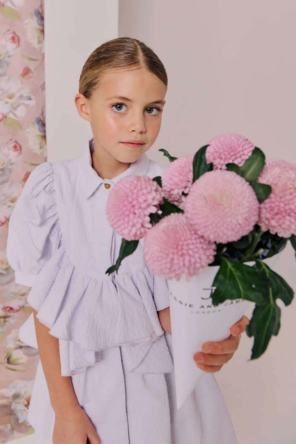 Платье с рюшами Hopscotch Ruffled Dress Jessie and James, фиолетовый — фото 3