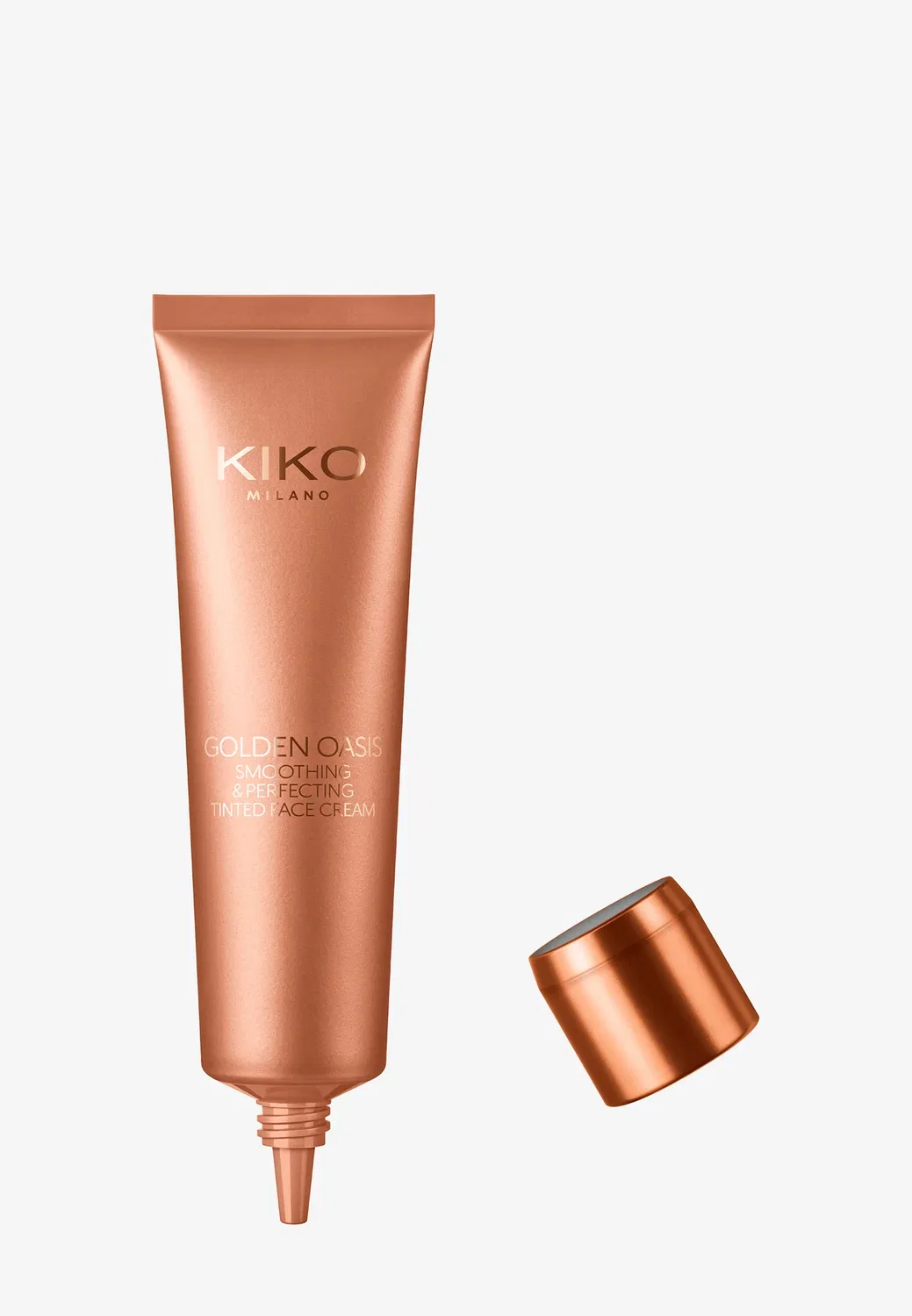 Тонирующий крем для лица Golden Oasis Smoothing & Perfecting - увлажняющий тонирующий крем Kiko Milano, Neutral Beige, 30 мл
