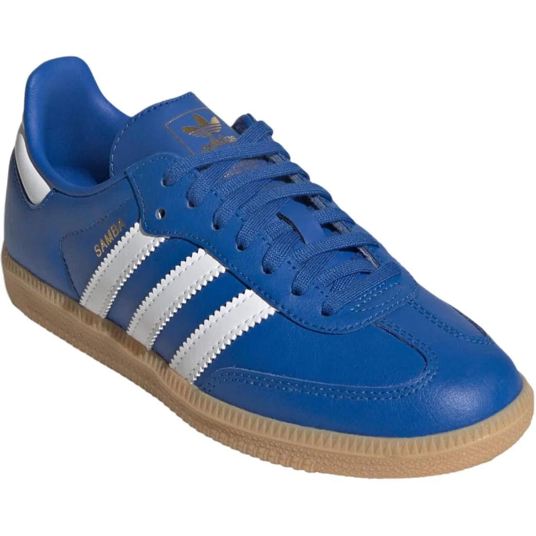 Кроссовки для скейтбординга SAMBA OG Leather, Suede, Adidas Originals, Blue — фото 4