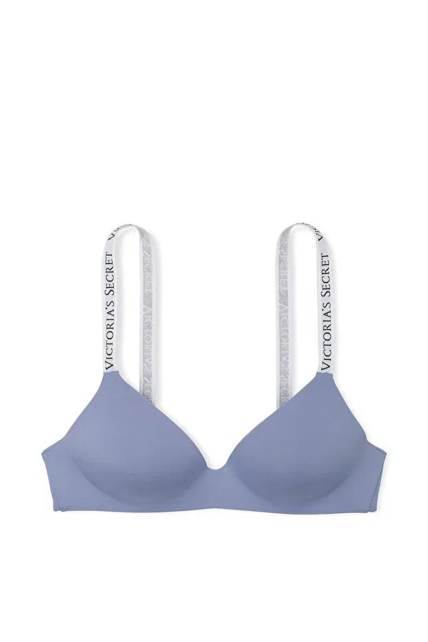 Женский бюстгальтер с легкой подкладкой без косточек Victoria'S Secret, Smoky Blue — фото 3